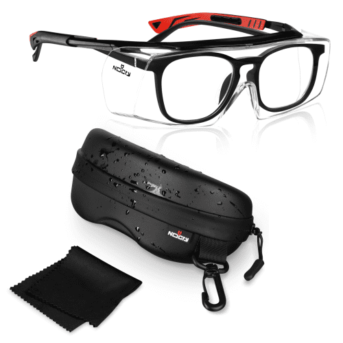 BUNDLE & Save: OverSpecs+ Over - the - Glasses Safety Glasses and Glasses Case Pro - NoCry -