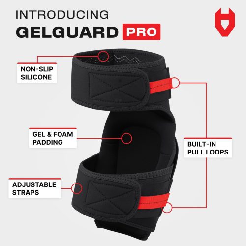 gelguard pro heavy duty thigh strap knee pads 606744